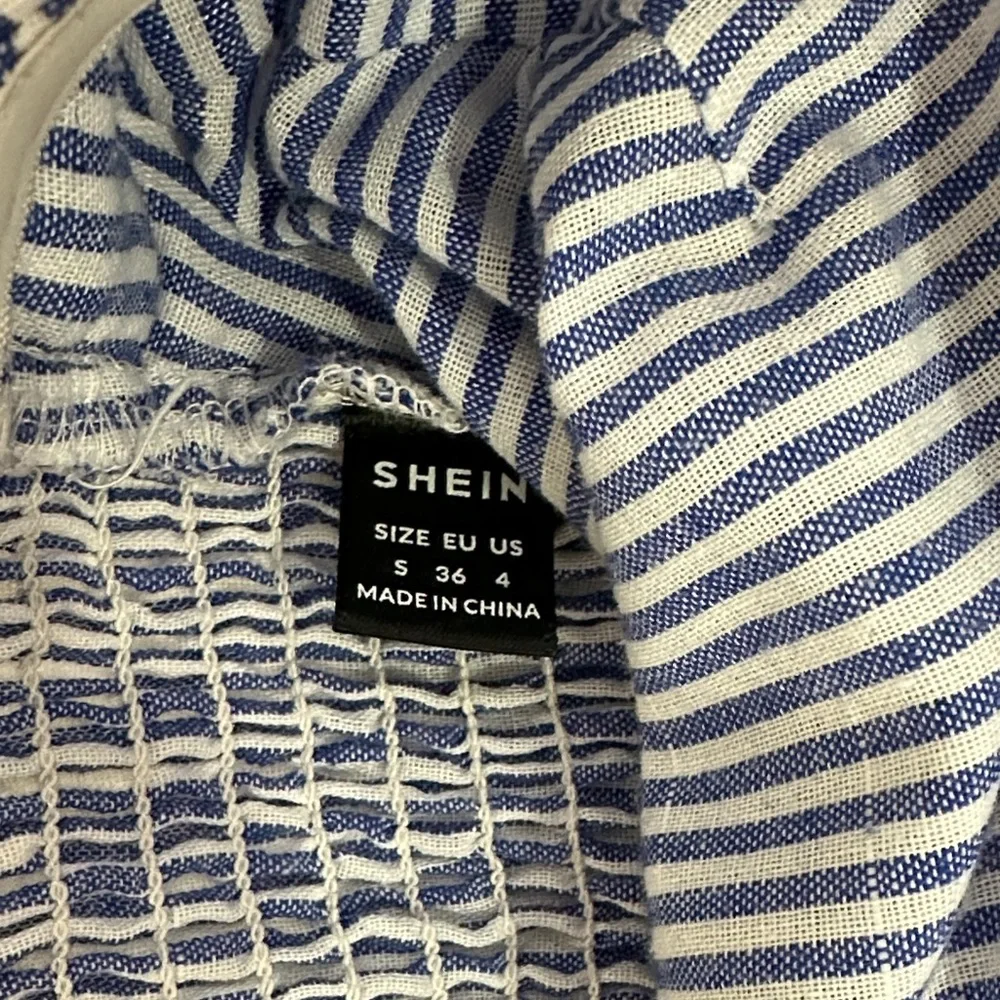 SHEIN Blue and White Striped Jumpsuit - Picture 3 of 4